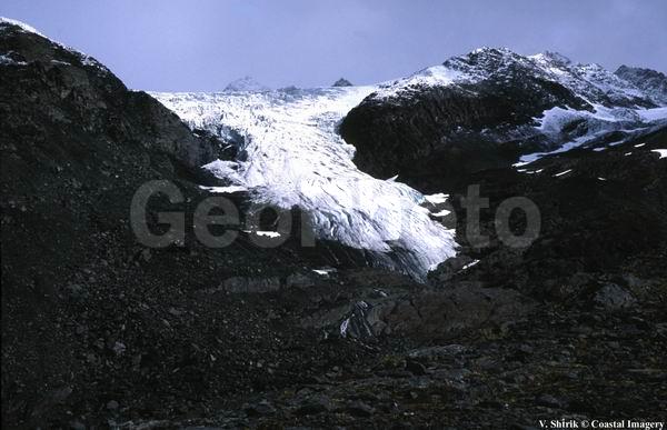 Glaciers and snow mountains