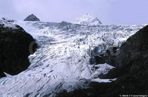 Glaciers and snow mountains