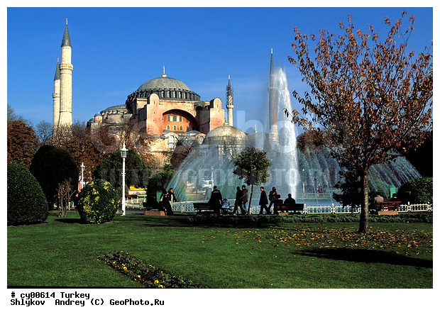 Cities, Fountain, Hagia (Saint) Sophia, Istanbul, Landscape, Turkey, museum