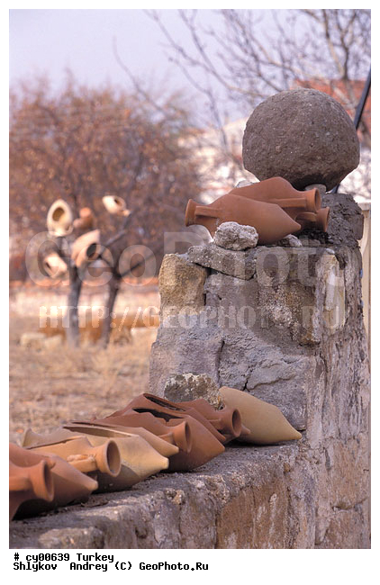 Cappadocia, Cities, Decorative pots, Landscape, Turkey
