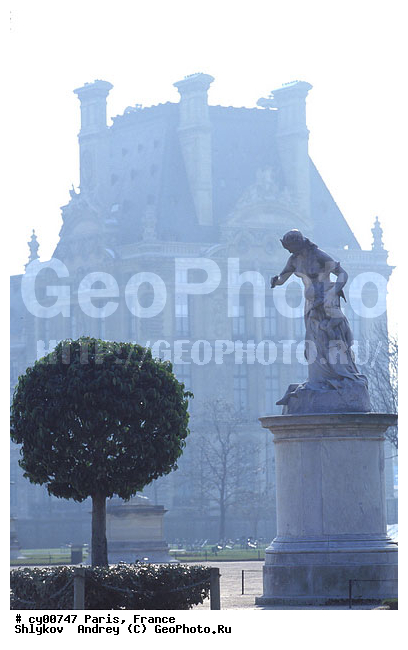 Cities, France, Garden Tuileries, Museum Louvre, Paris, Statue