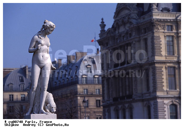 Cities, France, Garden Tuileries, Museum Louvre, Paris, Statue