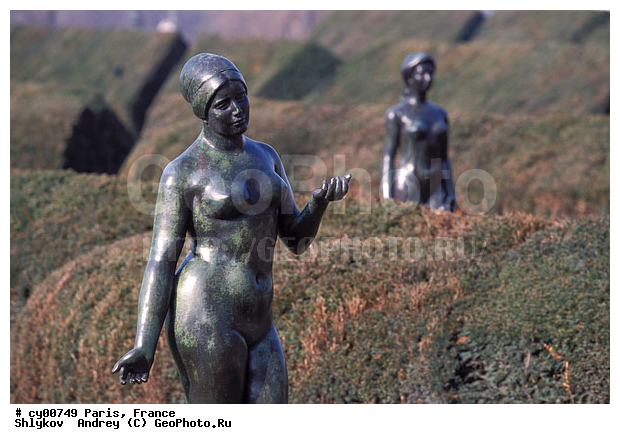 Cities, France, Garden Tuileries, Museum Louvre, Paris, Statue