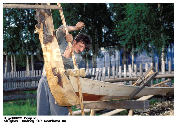 Komi, Old Believers, Russia, Ust'-Tsil'ma, boat, city, fisherman, genre