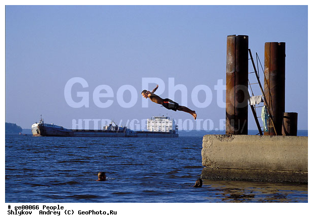 Kama, Naberezhnye Chelny, Tatarstan, genre, jump, river, water