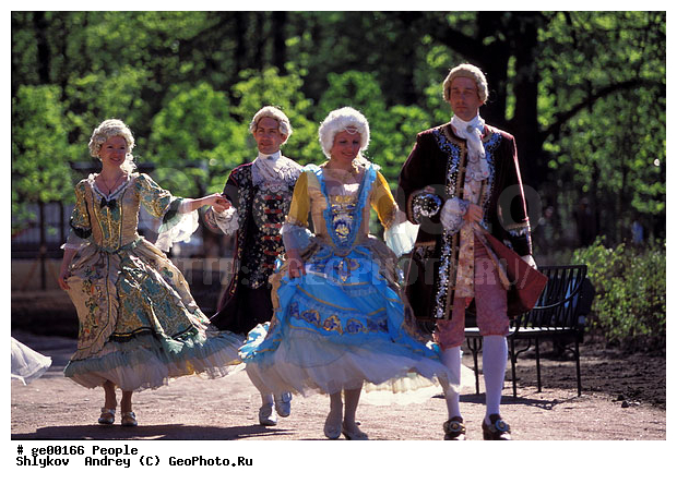 300-anniversary, Russia, Saint Petersburg, costumes of 18 centuries, genre