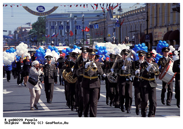 300-anniversary, Parade, Russia, Saint Petersburg, genre, military orchestras