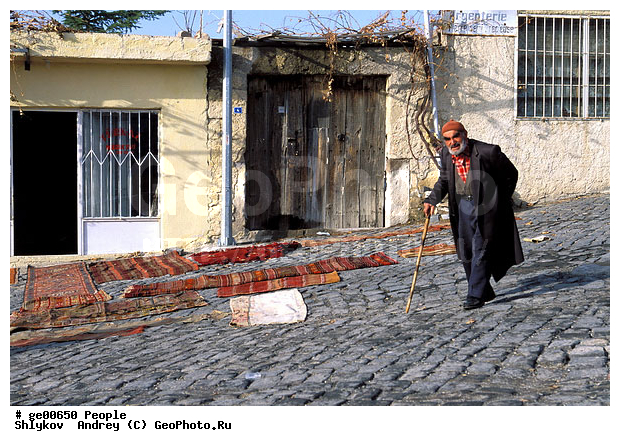 Cappadocia, Turkey, Turkish village, genre, old man