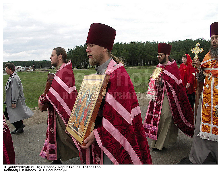 Tri Ozera, Three Lakes, village,  Republic of Tatarstan