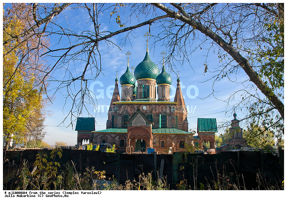 Ярославль, город, храм, церковь, архитектура, РПЦ, городской пейзаж, церковь Иоанна Златоуста, осень, К;оровники