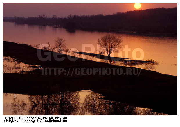 Russia, Sunset, Tatarstan, Vyatka, landscape, river, scenery