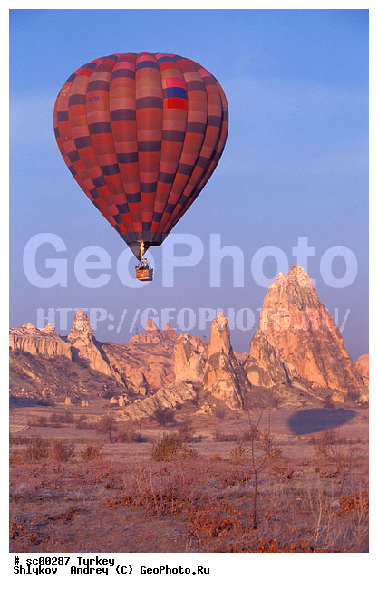 Anatolia, Balloon, Cappadocia, Turkey, landscape, mountains, scenery
