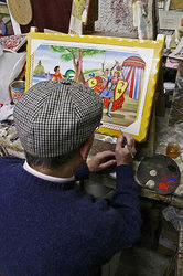 Traditional painting of Sicilian Carretto by Ducato painters