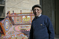 Traditional painting of Sicilian Carretto by Ducato painters