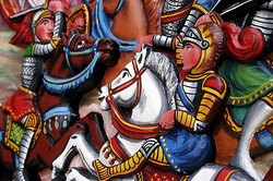 Traditional painting of Sicilian Carretto by Ducato painters