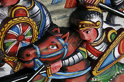 Traditional painting of Sicilian Carretto by Ducato painters