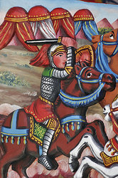 Traditional painting of Sicilian Carretto by Ducato painters