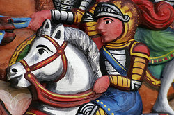 Traditional painting of Sicilian Carretto by Ducato painters