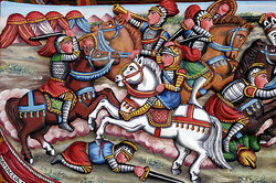 Traditional painting of Sicilian Carretto by Ducato painters