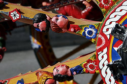 Traditional painting of Sicilian Carretto by Ducato painters