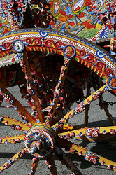 Traditional painting of Sicilian Carretto by Ducato painters