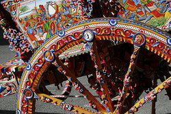 Traditional painting of Sicilian Carretto by Ducato painters