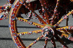 Traditional painting of Sicilian Carretto by Ducato painters