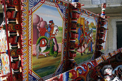 Traditional painting of Sicilian Carretto by Ducato painters