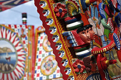 Traditional painting of Sicilian Carretto by Ducato painters