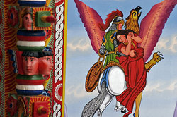 Traditional painting of Sicilian Carretto by Ducato painters