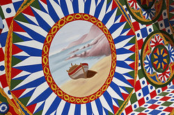 Traditional painting of Sicilian Carretto by Ducato painters