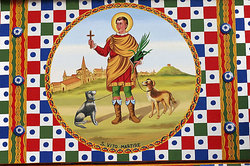 Traditional painting of Sicilian Carretto by Ducato painters
