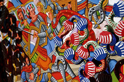 Traditional painting of Sicilian Carretto by Ducato painters