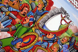 Traditional painting of Sicilian Carretto by Ducato painters