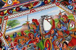 Traditional painting of Sicilian Carretto by Ducato painters