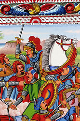 Traditional painting of Sicilian Carretto by Ducato painters