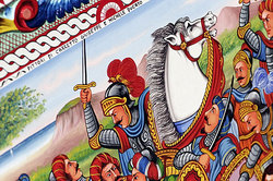 Traditional painting of Sicilian Carretto by Ducato painters