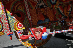 Traditional painting of Sicilian Carretto by Ducato painters