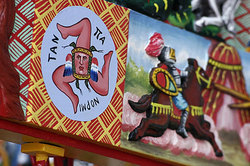 Traditional painting of Sicilian Carretto by Ducato painters