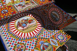 Traditional painting of Sicilian Carretto by Ducato painters