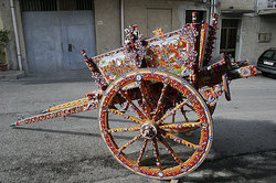 Traditional painting of Sicilian Carretto by Ducato painters