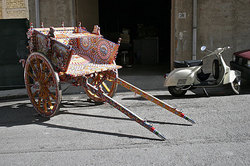 Traditional painting of Sicilian Carretto by Ducato painters