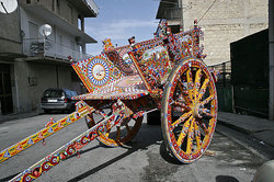 Traditional painting of Sicilian Carretto by Ducato painters