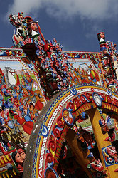 Traditional painting of Sicilian Carretto by Ducato painters