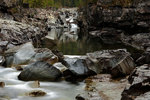 McDonald Creek Waterfalls. Glacier National Park